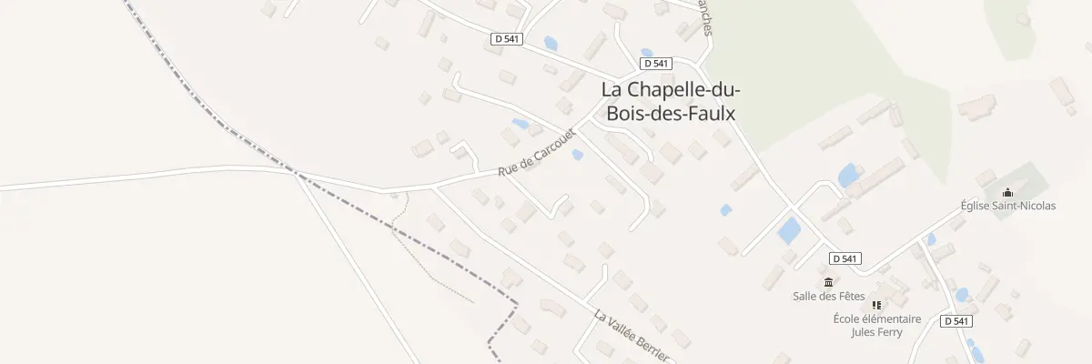 Plan du 7 Rue de Carcouet à La Chapelle-du-Bois-des-Faulx
