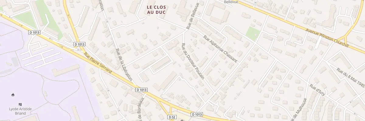 Plan du 17 Rue du Docteur Poulain à Évreux