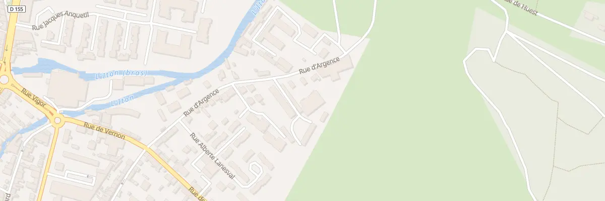 Plan du 34 Rue d’Argence à Évreux