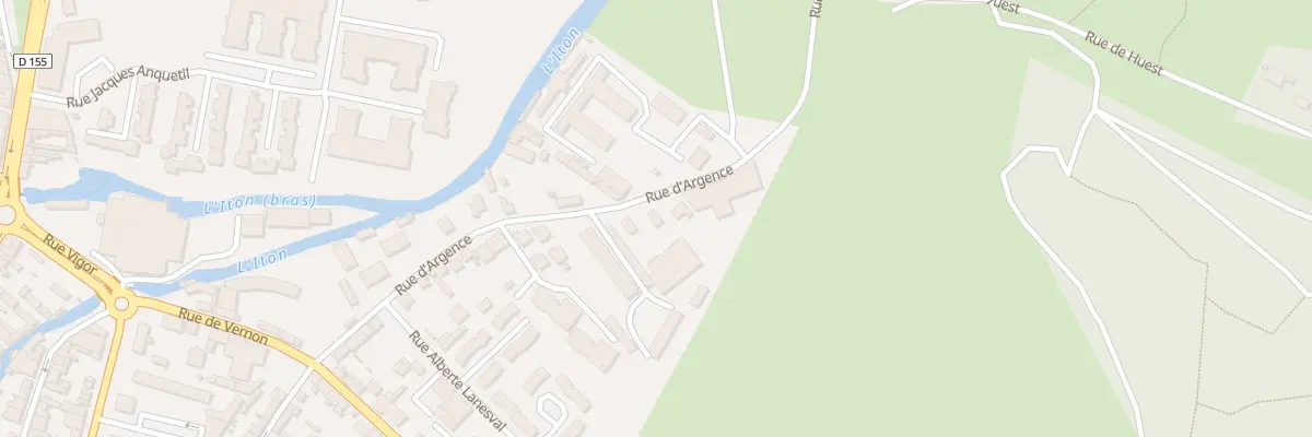 Plan du 34B Rue d’Argence à Évreux