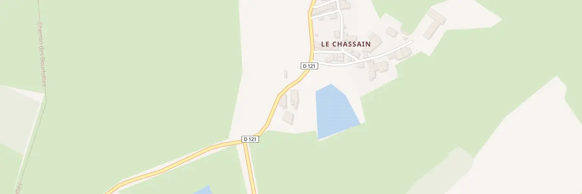 Plan du 2 Le Chassain à Droux
