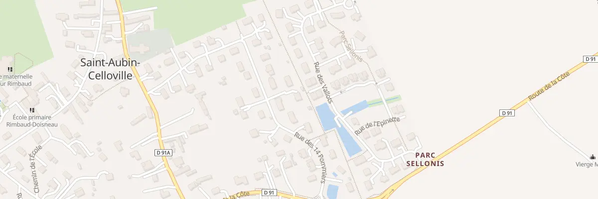 Plan du 25 Rue des Quatorze Pommiers à Saint-Aubin-Celloville