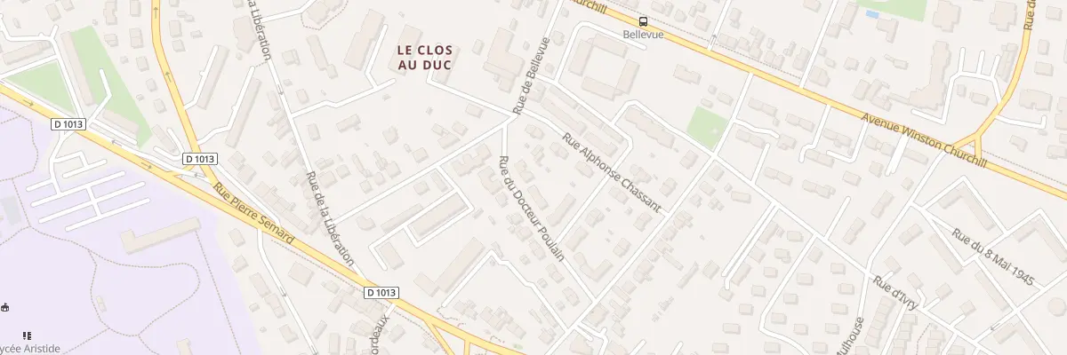 Plan du 12 Rue du Docteur Poulain à Évreux
