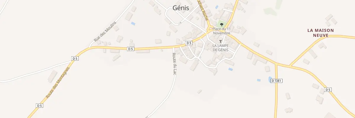 Plan du 11 Le Bourg à Génis