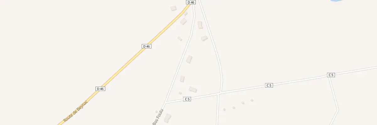 Plan du 5 Rte de Bos Foulu à Burgnac