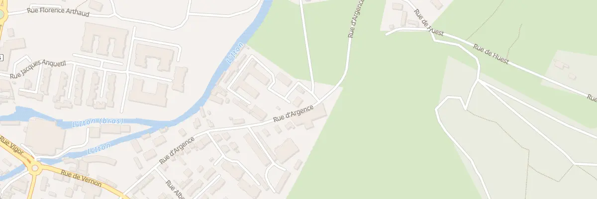 Plan du 21 Rue d’Argence à Évreux