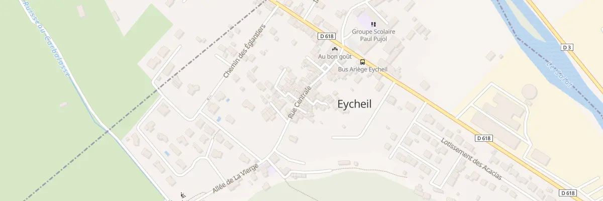Plan du 14 Rue Centrale à Eycheil