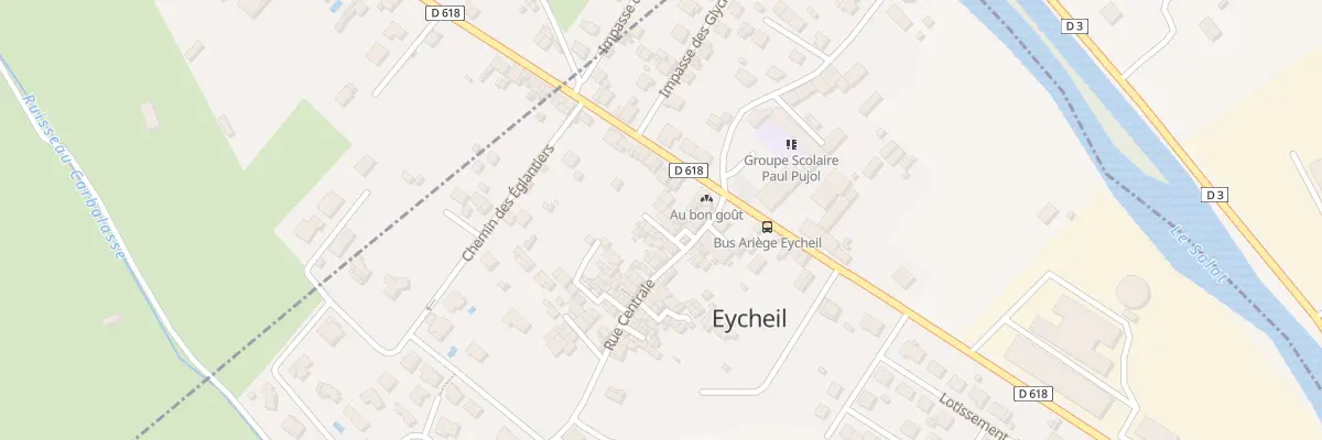 Plan du 60 Imp des Rosiers à Eycheil