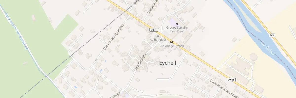 Plan du 13 Rue Centrale à Eycheil