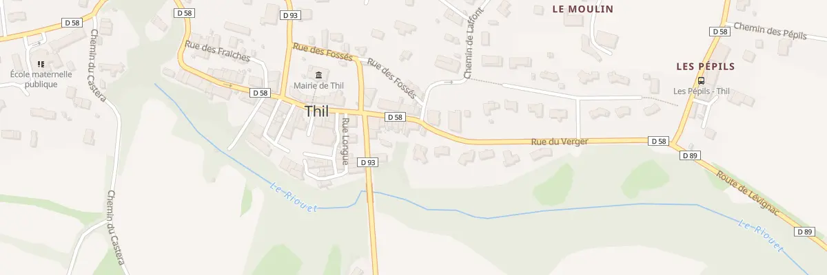 Plan du 24 Le Village à Thil