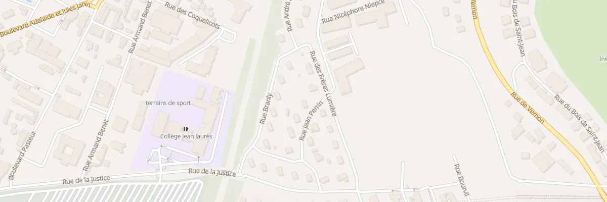 Plan du 13 Rue Jean Perrin à Évreux
