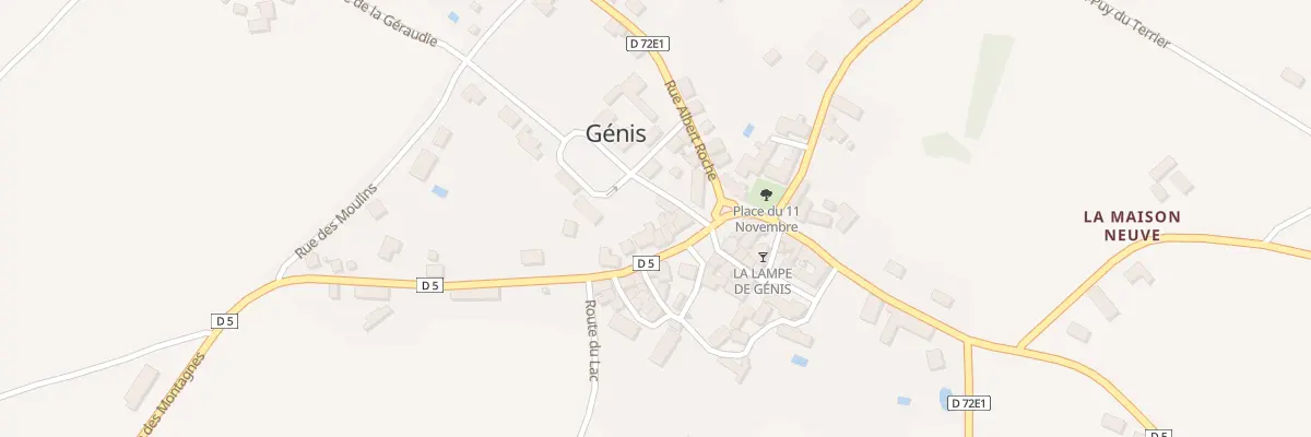 Plan du 22 Pl de la Fontaine à Génis