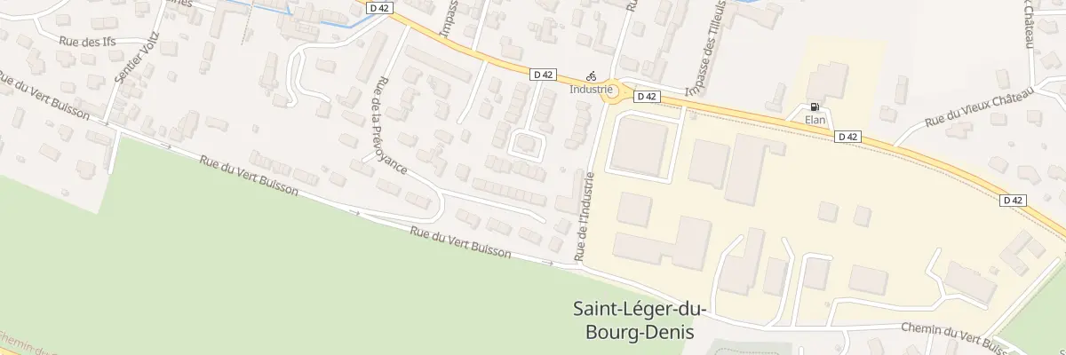 Plan du 14 All Prosper Boulanger à Saint-Léger-du-Bourg-Denis