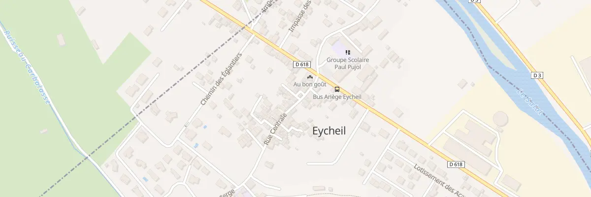 Plan du 9 Rue Centrale à Eycheil
