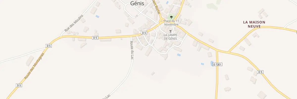 Plan du 6 Rue du Faubourg à Génis