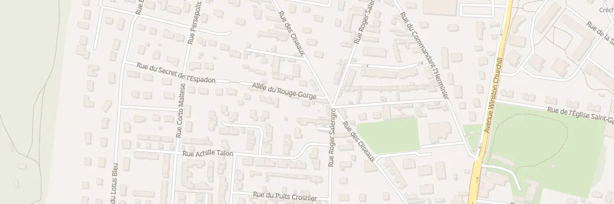 Plan du 2 All du Rouge Gorge à Louviers