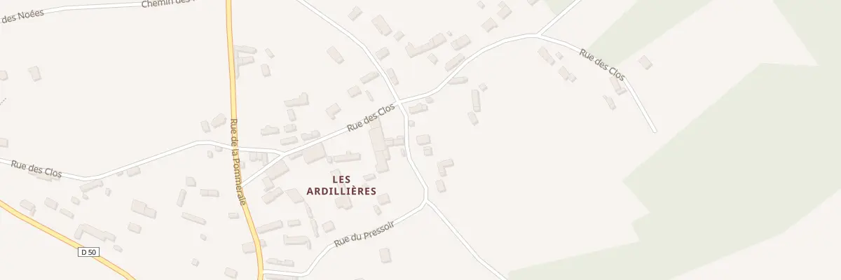 Plan du 16 Rue du Pressoir à Droisy