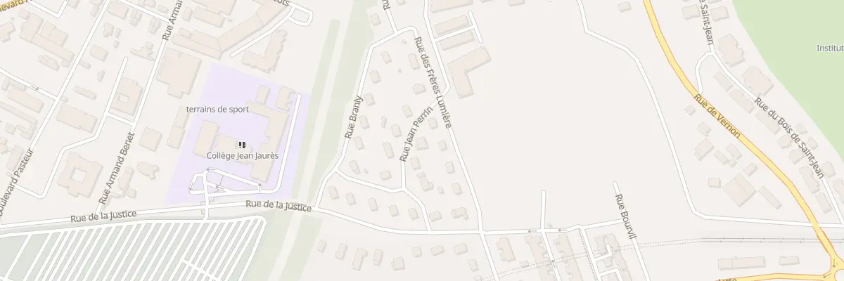 Plan du 8 Rue Jean Perrin à Évreux