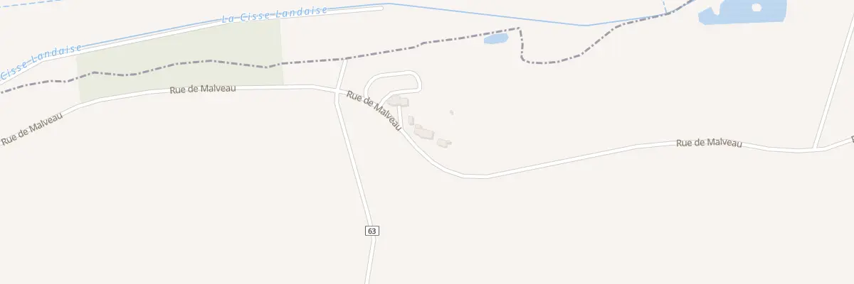 Plan du 933 Rue de Malveau à Landes-le-Gaulois