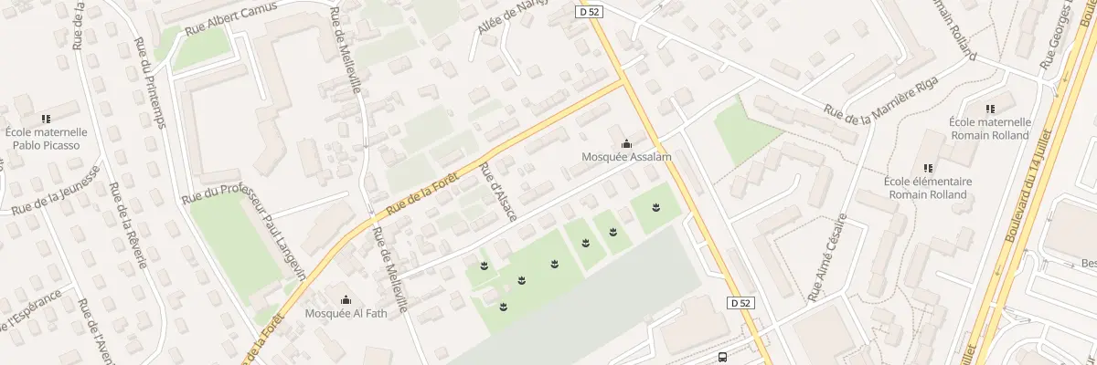 Plan du 8 Rue de Colmar à Évreux