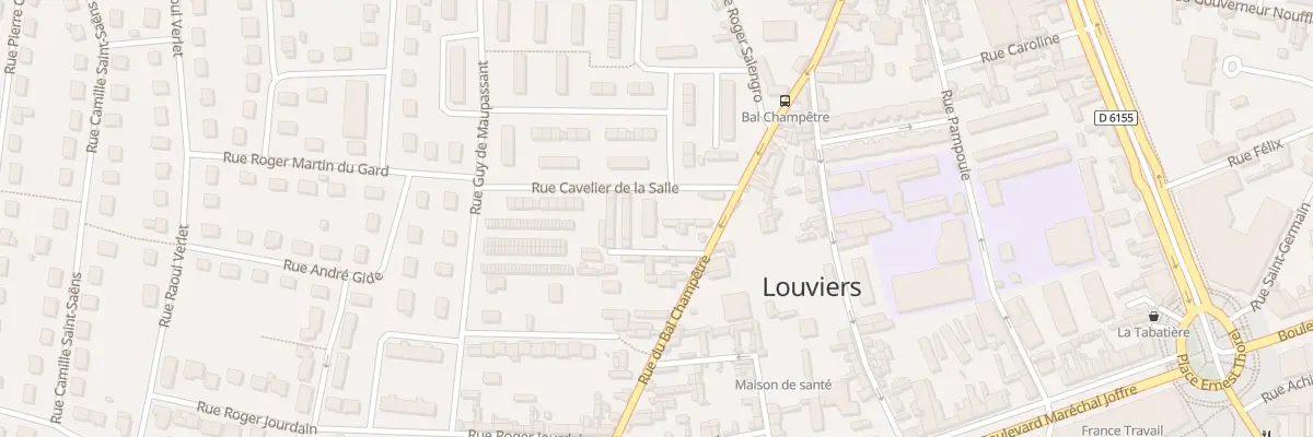 Plan du 5 Rue Cavelier de la Salle à Louviers