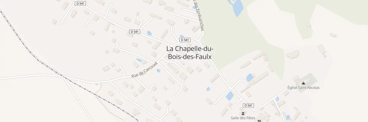 Plan du 1 Rue de Carcouet à La Chapelle-du-Bois-des-Faulx