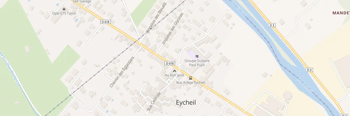 Plan du 12 Rte des Pyrénées à Eycheil