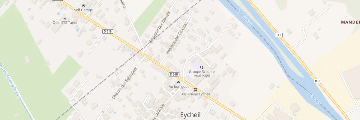 Plan du 2 Imp des Acacias à Eycheil