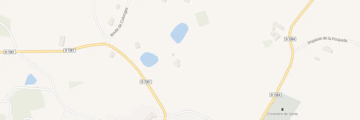 Plan de Colonges à Génis