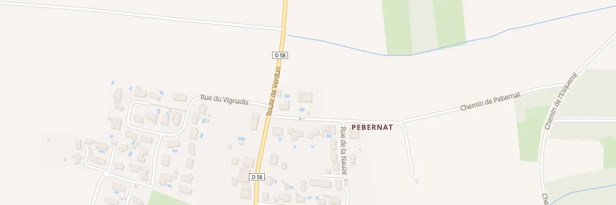 Plan du 3 Che de Pebernat au Burgaud