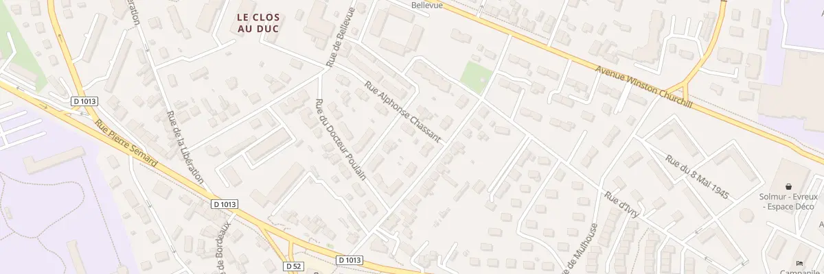 Plan du 1B Rue Alphonse Chassant à Évreux