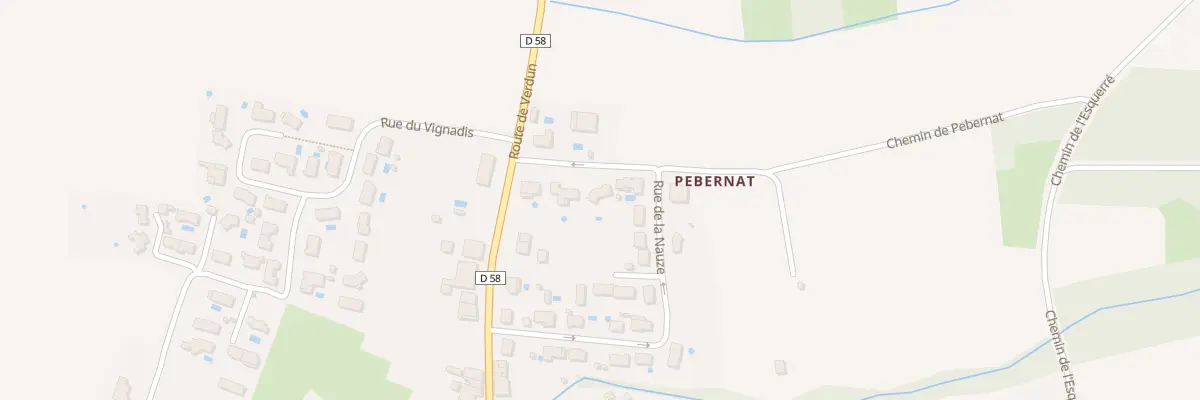 Plan du 6 Che de Pebernat au Burgaud