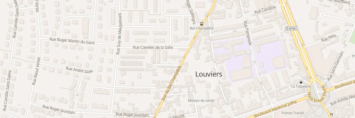 Plan du 73 Rue du Bal Champêtre à Louviers