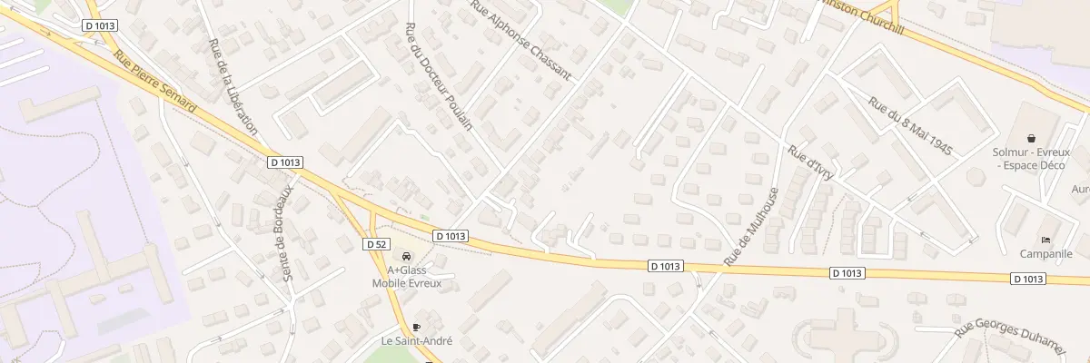Plan du 8 Rue Hector Ridel à Évreux