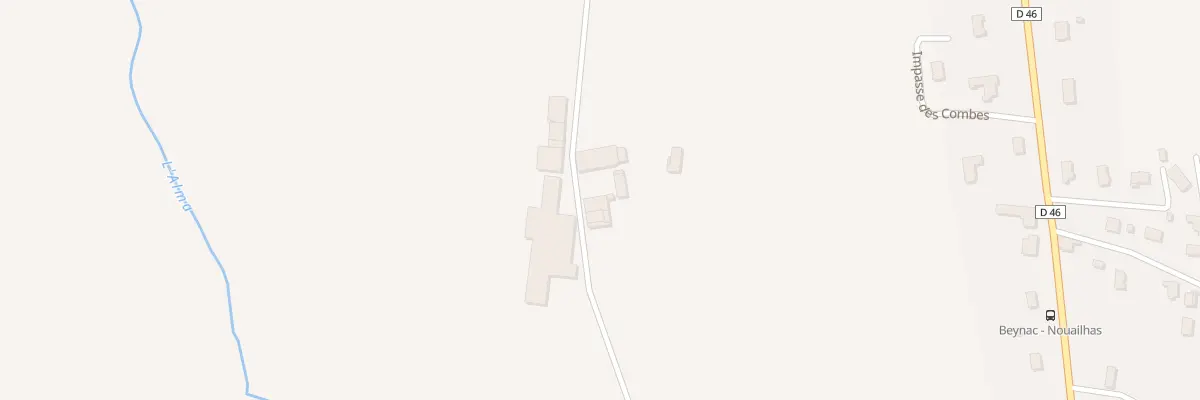 Plan du 3 Les Combes à Burgnac
