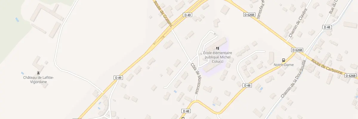 Plan du 3F Cote de Montousse à Lafitte-Vigordane