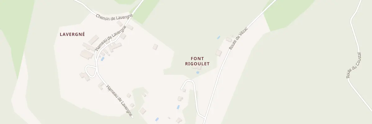 Plan du 2160 Rte de Vezac à Saint-André-d’Allas