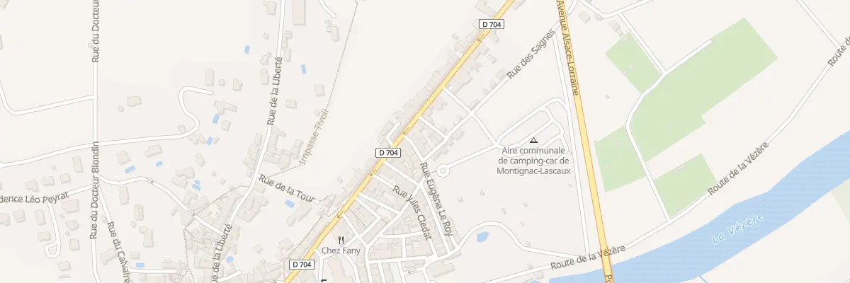 Plan du 708 Rue des Sagnes à Montignac-Lascaux