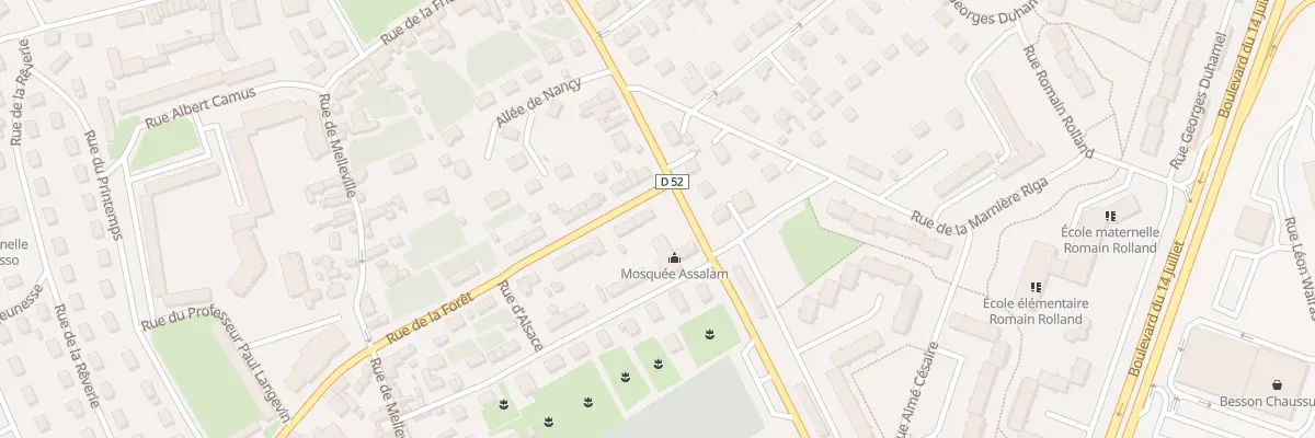 Plan du 1 Rue de la Forêt à Évreux