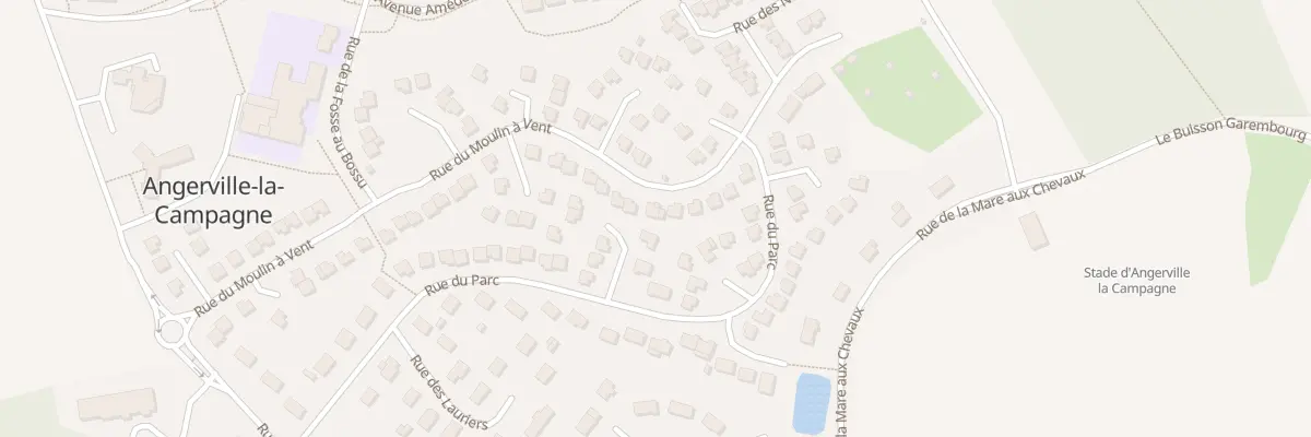 Plan du 42 Rue du Moulin à Vent à Angerville-la-Campagne