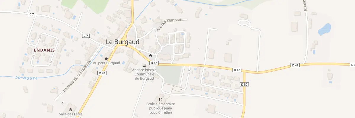 Plan du 2 Pl de l’Eglise au Burgaud