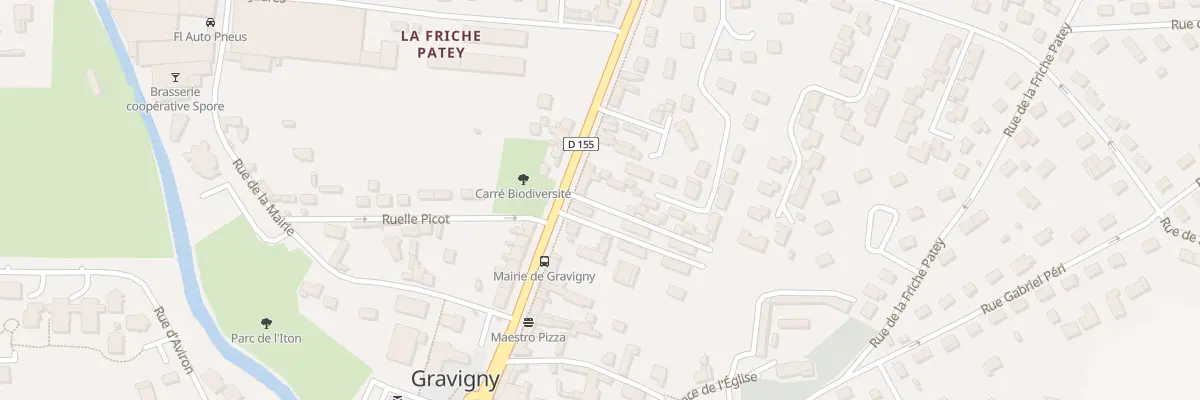 Plan de Av Aristide Briand à Gravigny