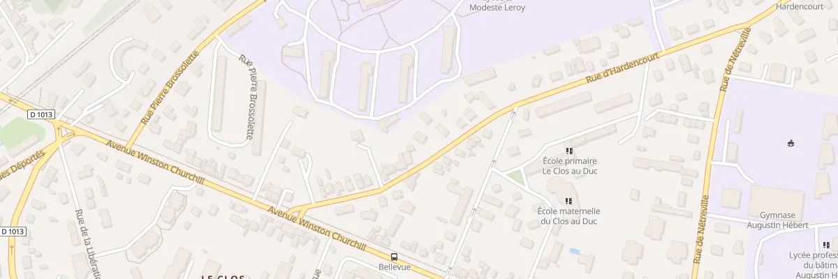 Plan du 21 Rue d’Hardencourt à Évreux