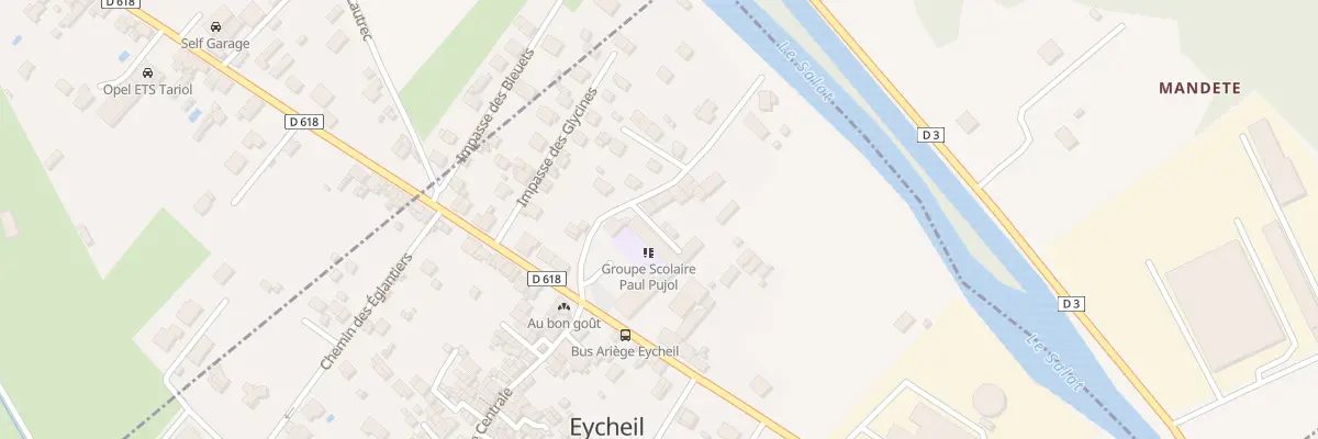 Plan du 1 Imp des Acacias à Eycheil