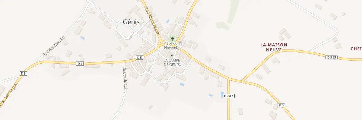 Plan du 8 Pl de l’Eglise à Génis