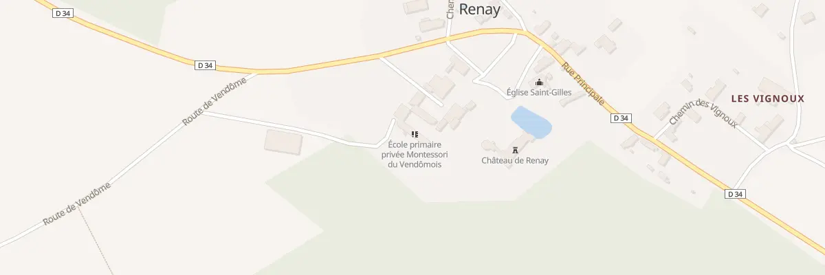 Plan du 5 Rte de Vendome à Renay