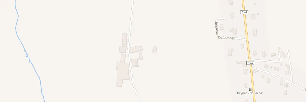 Plan du 1 Les Combes à Burgnac