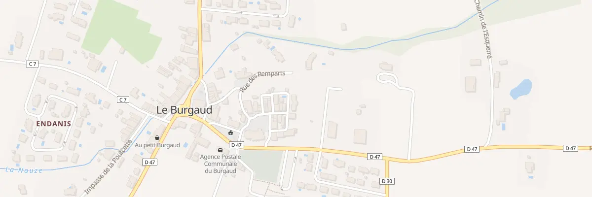 Plan du 2 Rue du Puits au Burgaud
