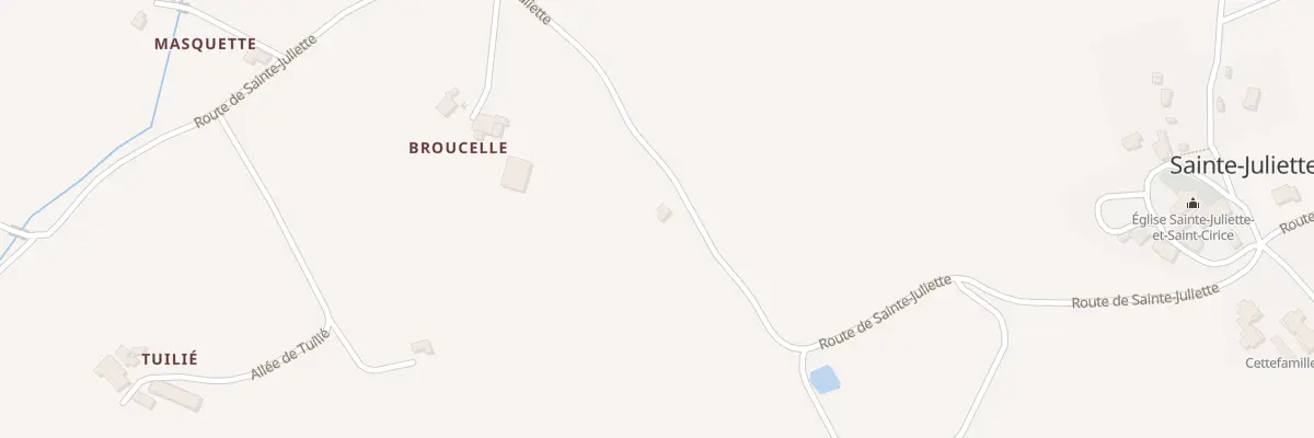 Plan du 5046 Broucelle à Sainte-Juliette
