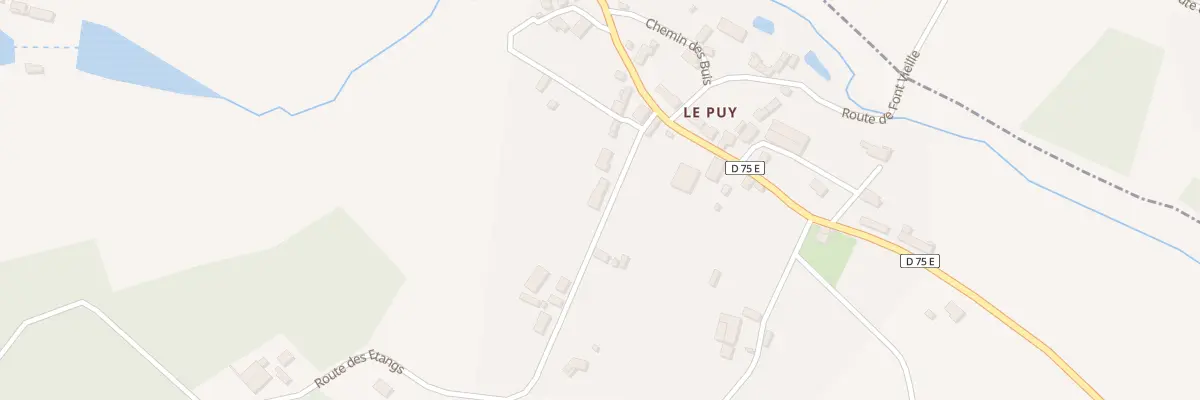Plan du 94 Rte des Etangs à Lanouaille